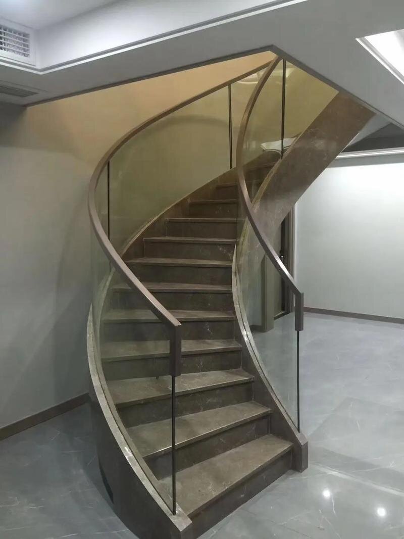 济南市热弯弧形玻璃异形展柜玻璃 - 价格
